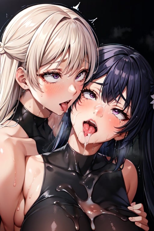 Girls Kissing, Undressing, Creampie Hentai AI Porn
