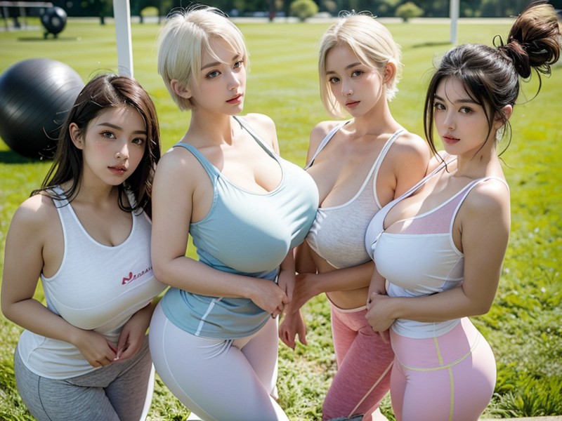 Pixie Cut, Extremely Detailed Hair, Platinum Blond AI Porn