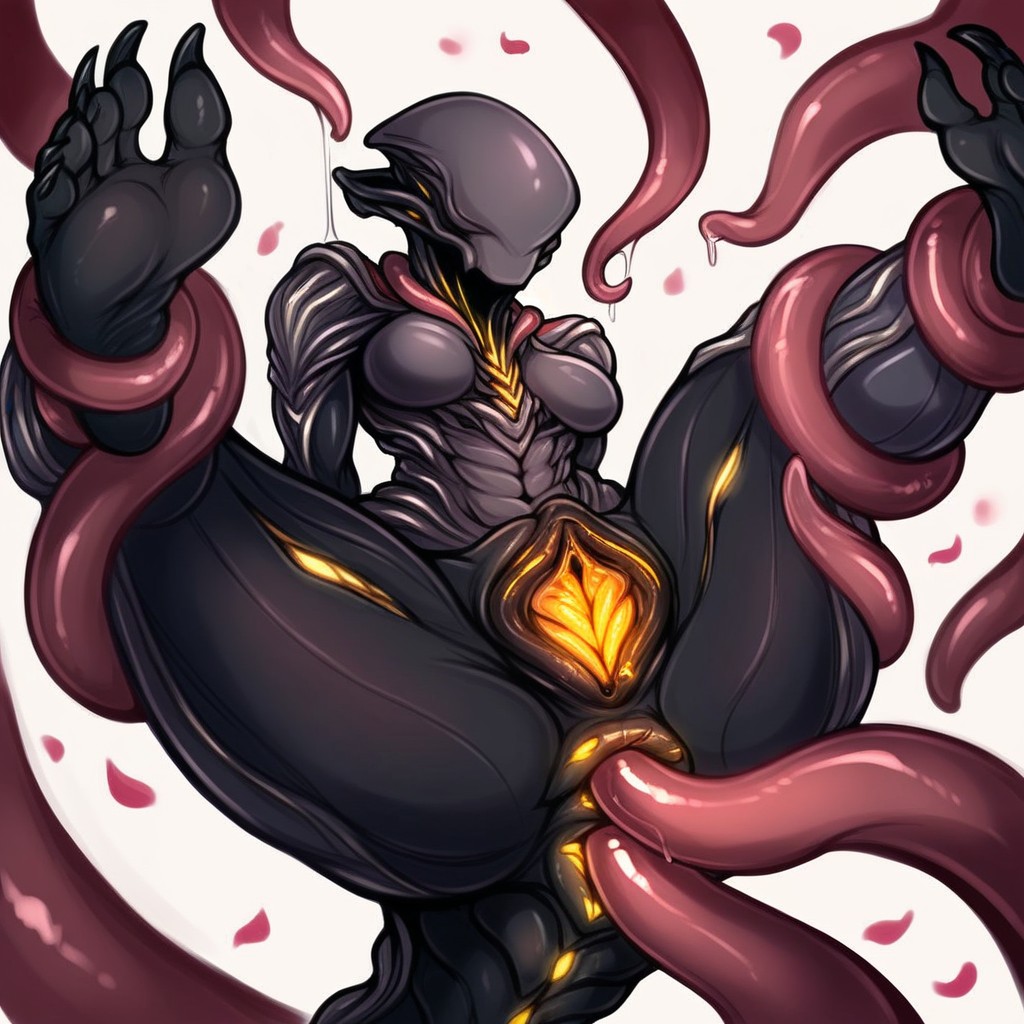 Humanoid Pussy, Split Jaw, Hyper-realistic Yautja Mouth Furry AI Porn
