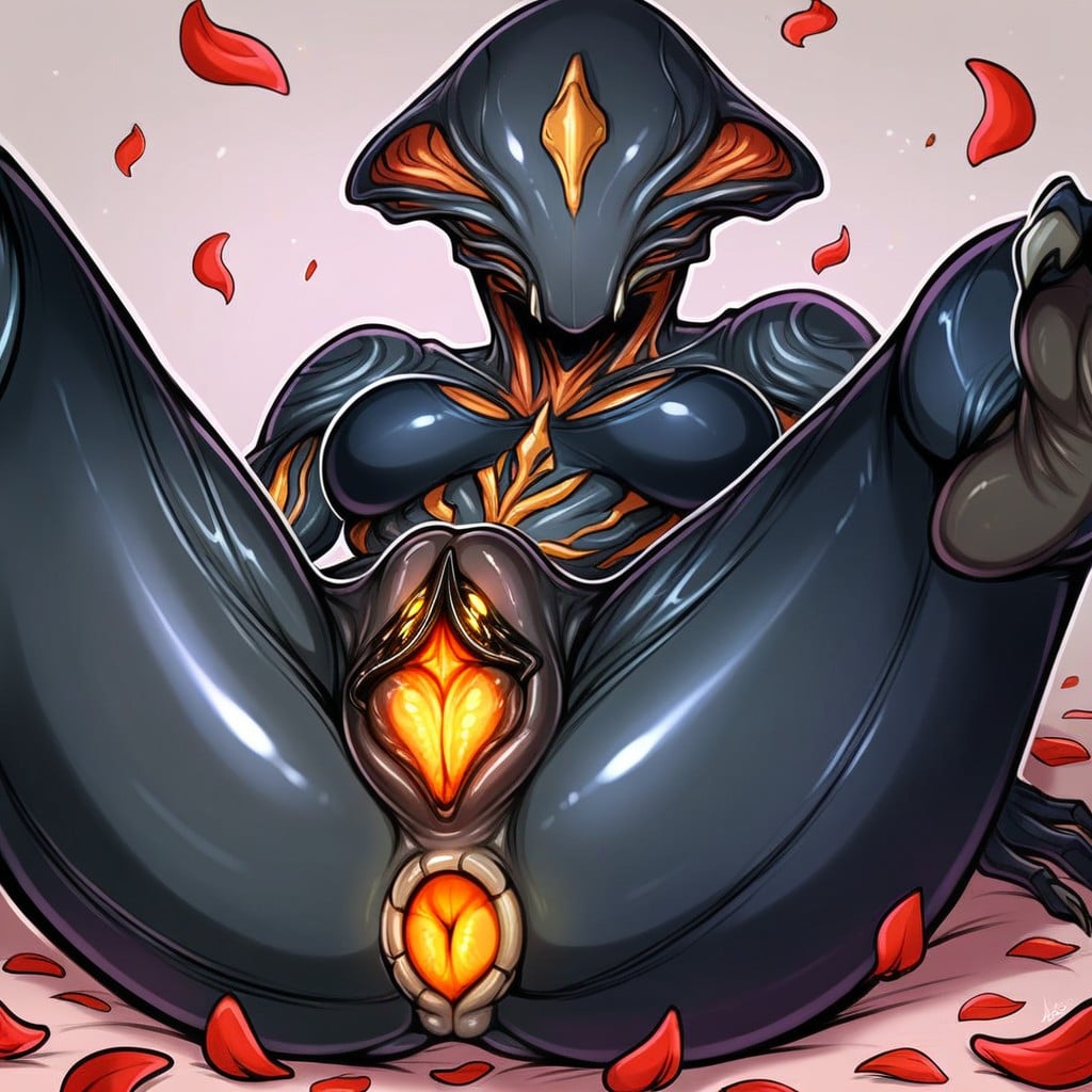 Small Breast, Curvaceous Features, Hyper-realistic Yautja Mouth Furry AI Porn