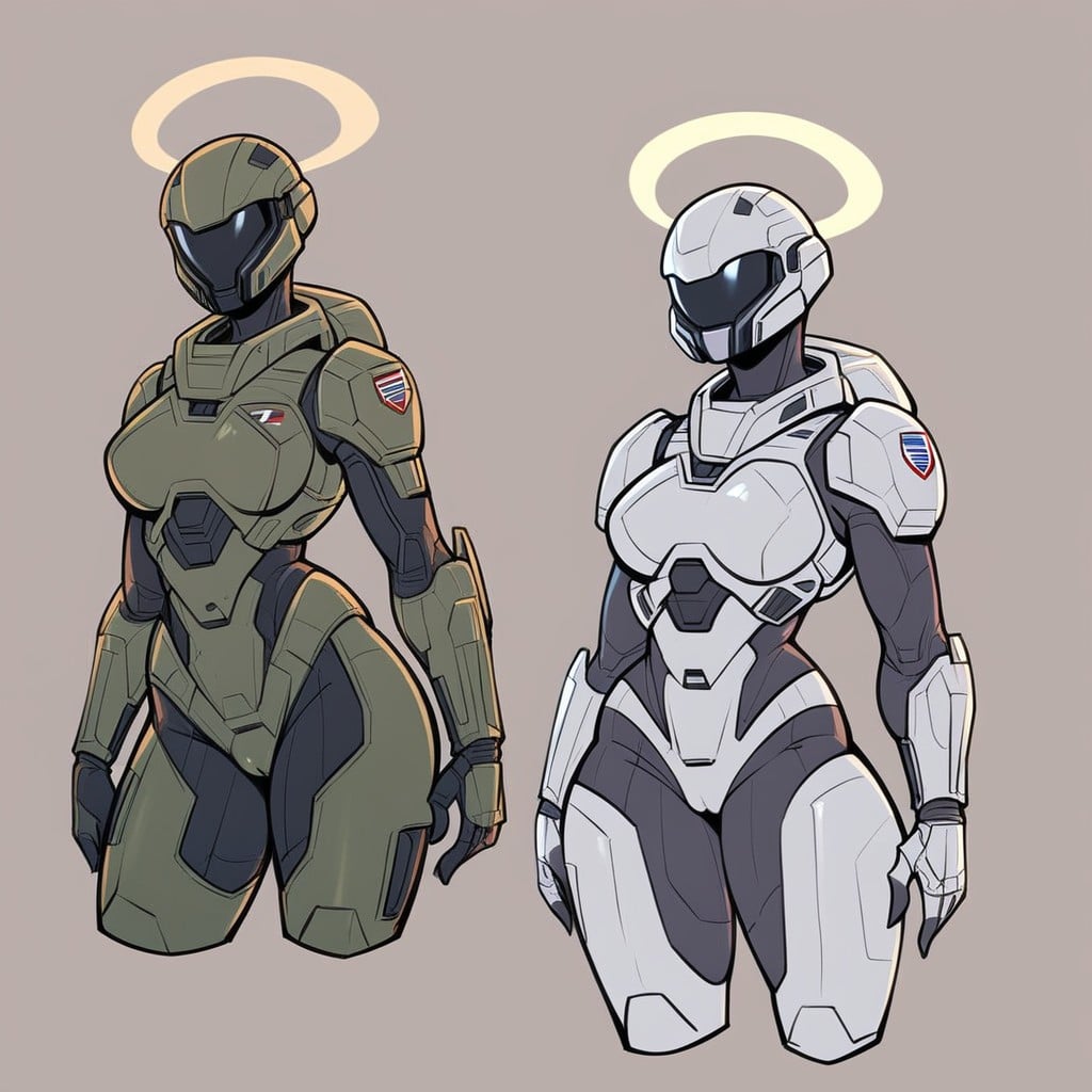 Helmet Visor, Large Ass, Armor Furry AI Porn