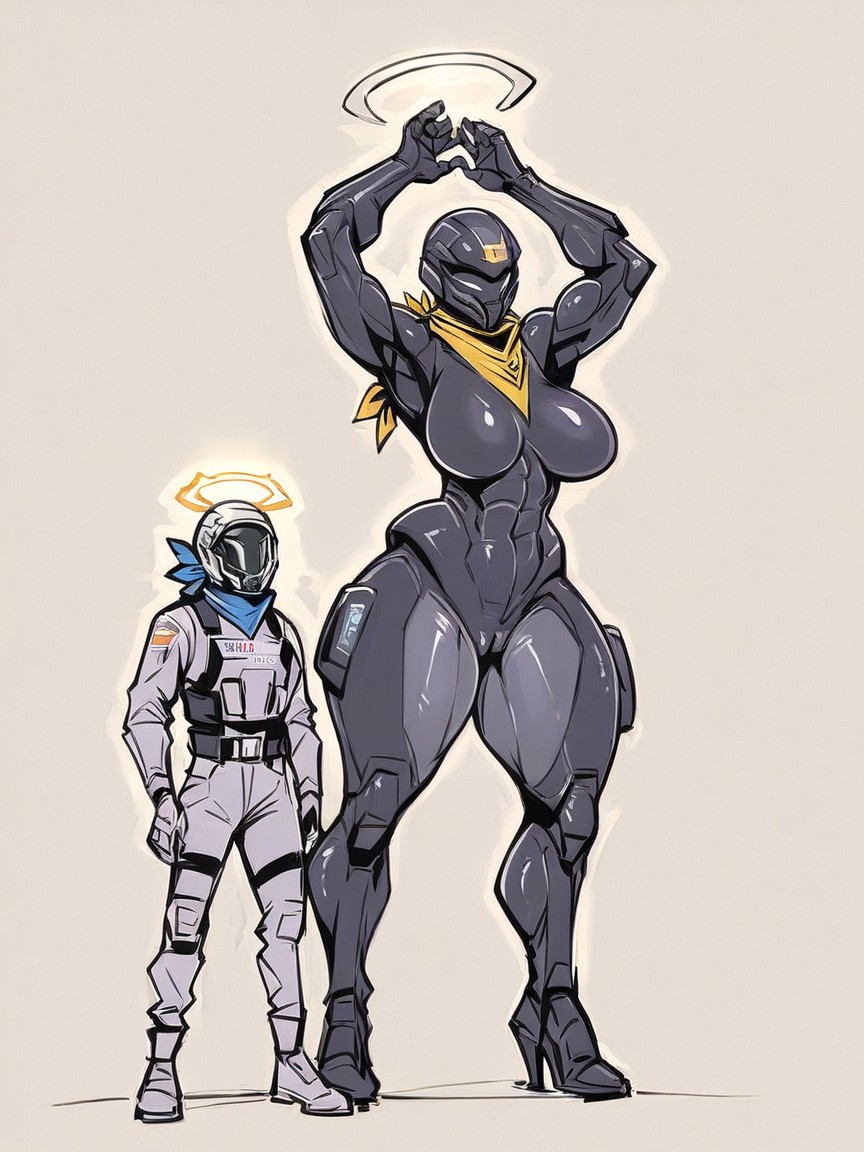 Black Uunder Armor, Protruding Nipples, Halo Franchise Furry AI Porn