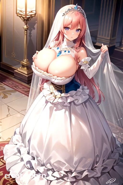 Silk Veil, Top Down, Crown-like Tiara Hentai AI Porn