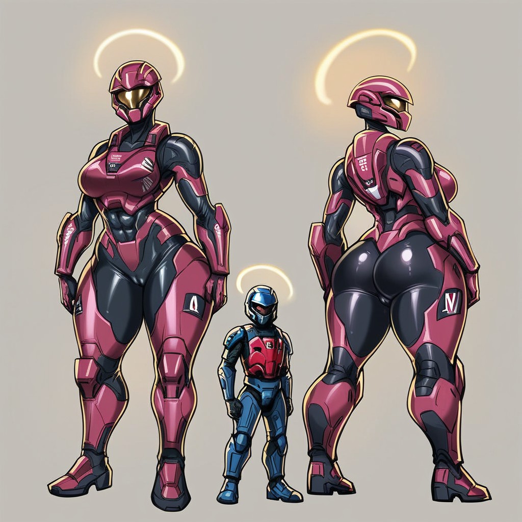 Medium Breast, Human, All Black Armor Furry AI Porn