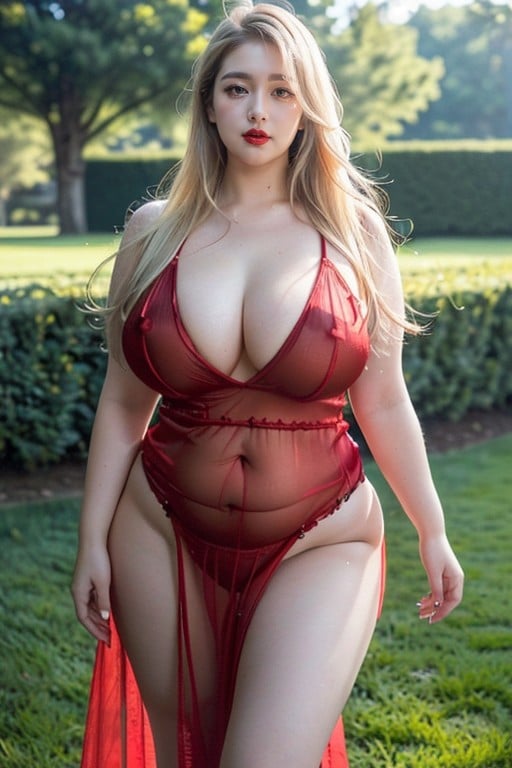 Gigantic Well Endowed Tits, Huge Thighs, Cowboy Shot AI Porn