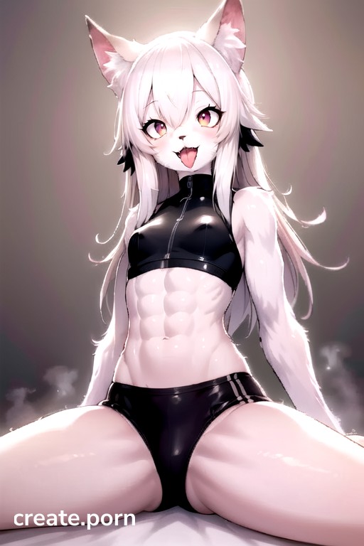 Furry, Ahegao, Small Breast Furry AI Porn