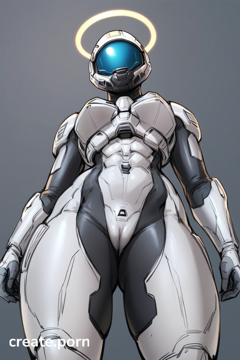 No Halo Above Head, Bottom Up, Crotchless Armor Furry AI Porn