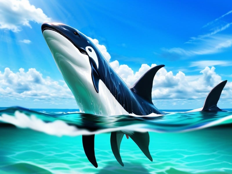 Presenting Penis, Long Tail, Realistic Cetacean Body Porno IA Furry