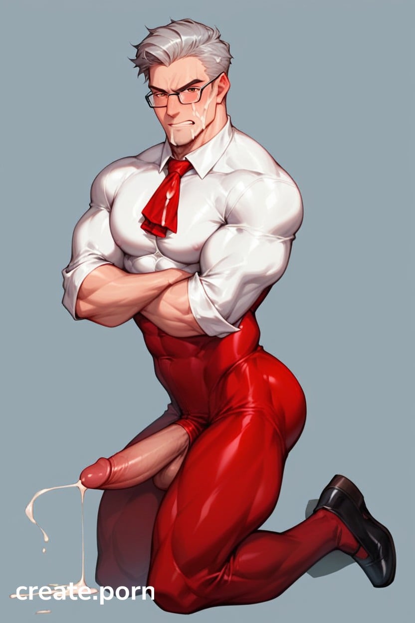 And Red Shoelaces, Form Fitting Clothes, Angry AI Gay Porn