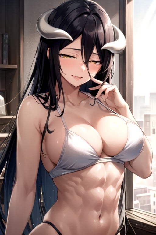 Albedo From Overlord, Fit, Medium Ass AI Porn
