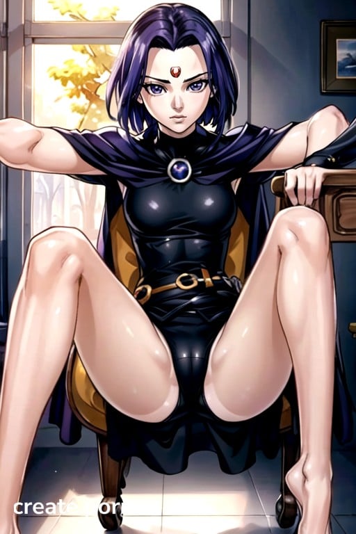 Colors Raven Porn - Raven (teen Titans), Top Down, Manga In Color Furry AI Porn