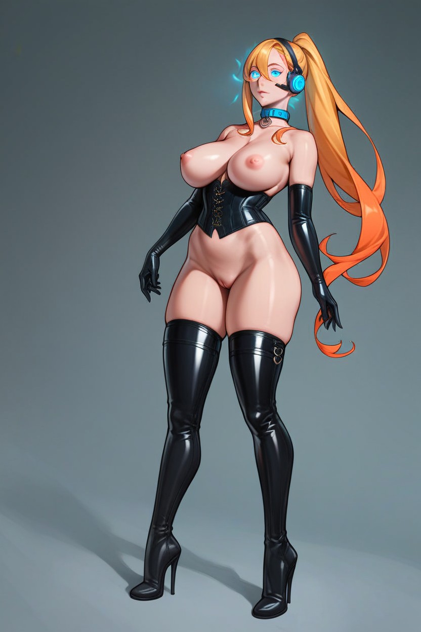 Beautiful Face, Collar, 1 Person AI Porn