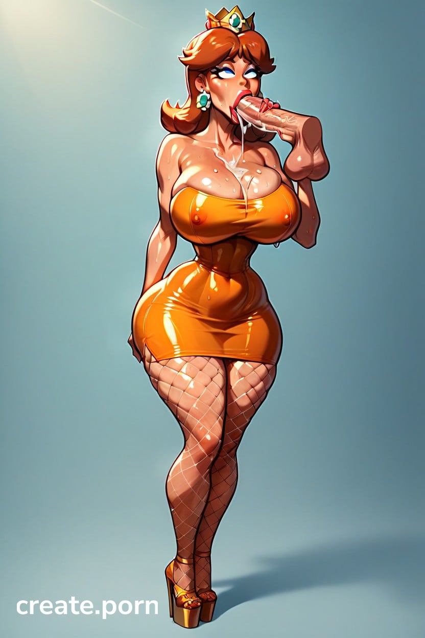 Large Ass, Bimbo, Cleavage AI Porn