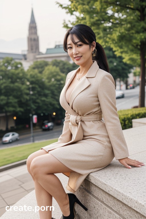 Korean, 1 Person, Makeup AI Porn