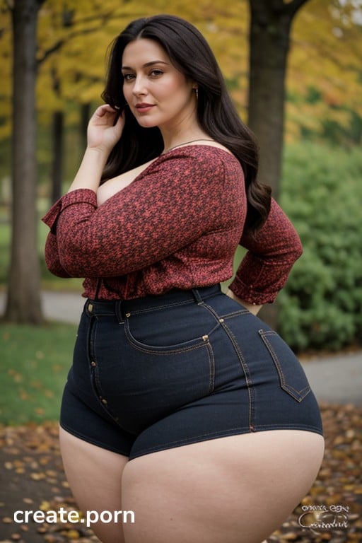 Hyper Ass, Curvy, Massively Double-wide Hips Porno IA