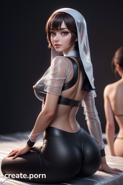 3d, Shidou Irina (hsdxd), Transparent Clothing Pornografia de IA