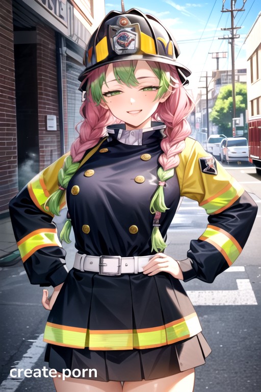 Hands On Hips, Mitsuri Kanroji (demon Slayer), Horny Asian AI Porn