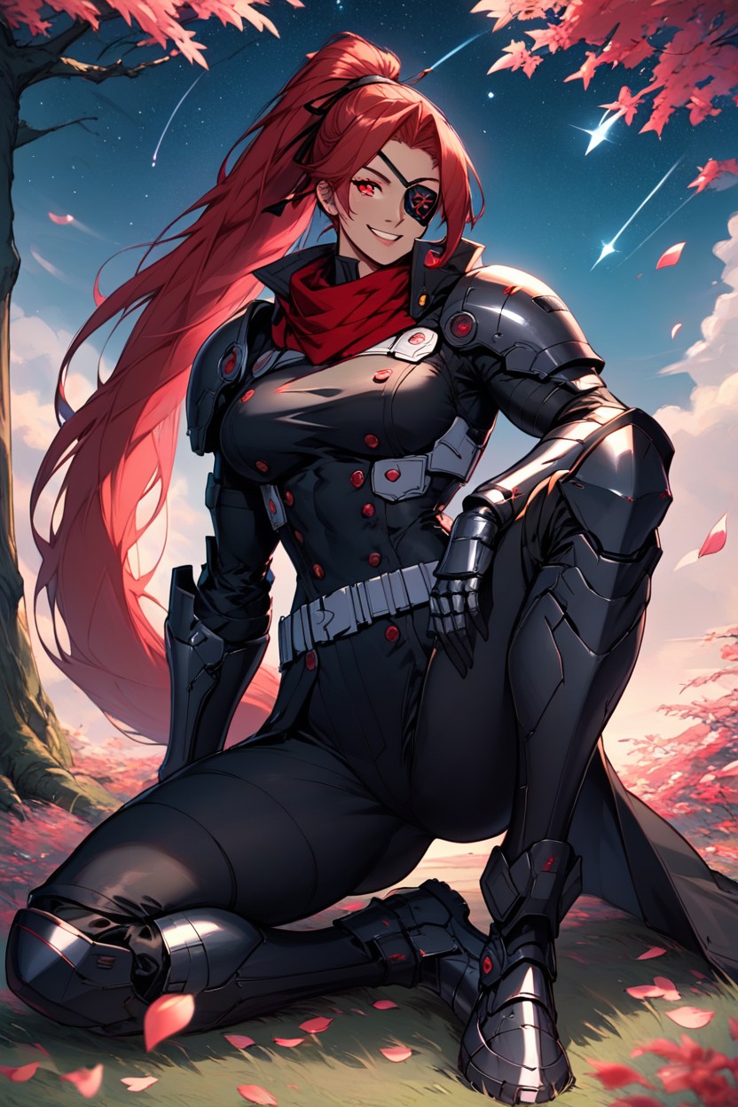 Armor Gloves, Shooting Stars, Muscular Hentai AI Porn