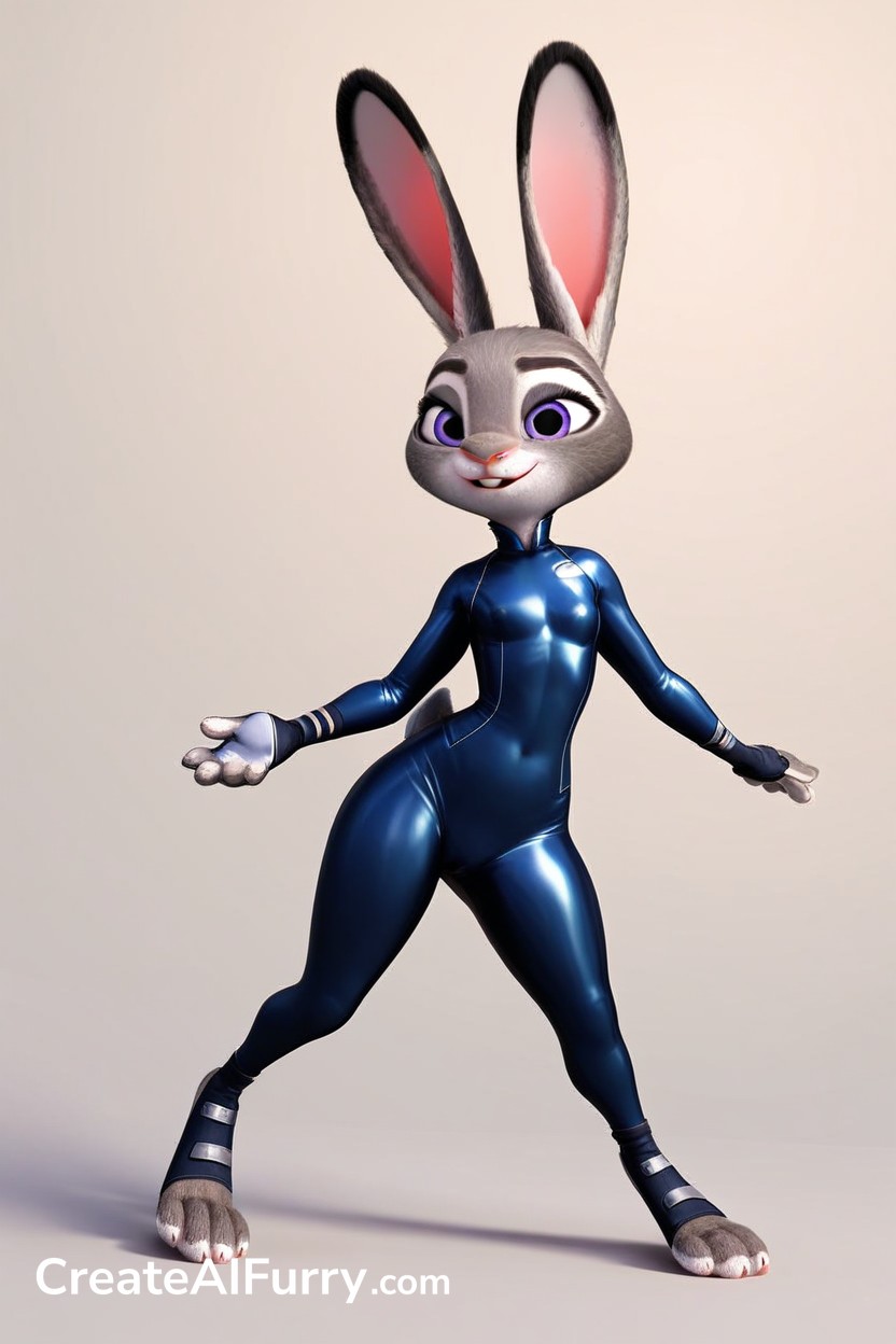 18, Latex Suit, Judy Hopps Shemale AI Porn