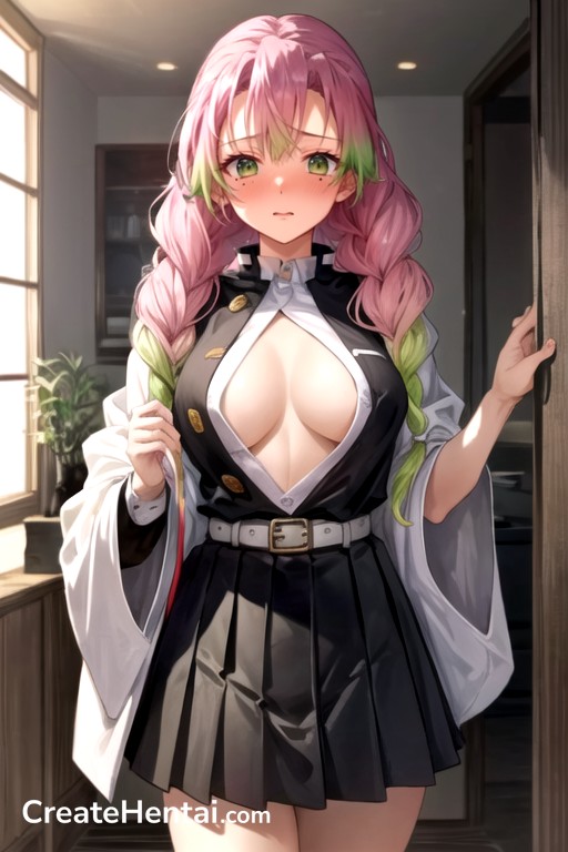 Culo Grande, Mitsuri Kanroji (demon Slayer), Habitación Porno asiático IA