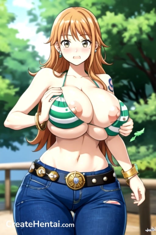Squeezing Breasts, Breast Expansion, Nami (one Piece) Asian AI Porn