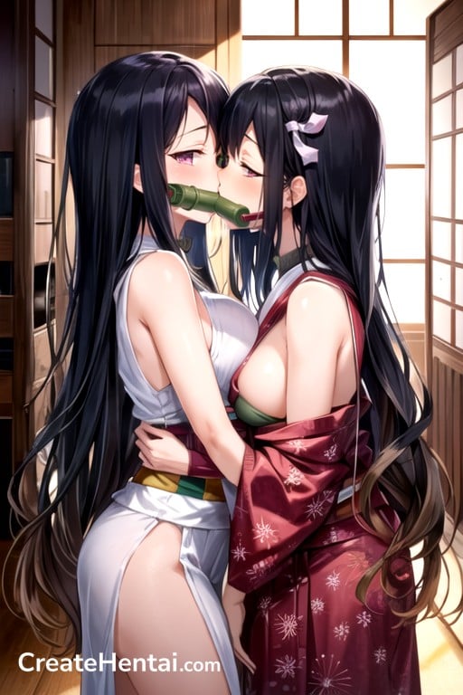 Fit, Nezuko (demon Slayer), Girls Kissing Furry AI Porn