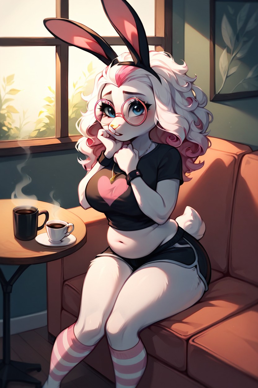 Large Ass, Belly Fat, Looking At Viewer Furry AI Porn