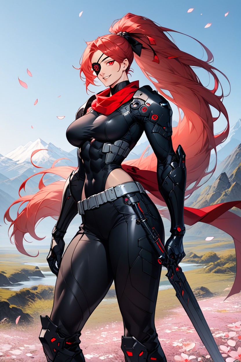 Extremly Tall, Futuristic Tactical Silver Belt, Very Large Body Hentai AI Porn