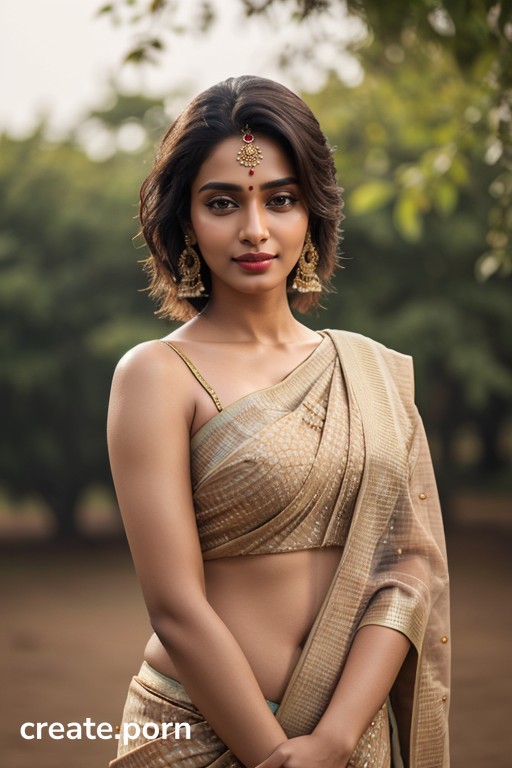 Beautiful Indian Woman Porn - A Beautiful Indian Woman Wearing A Saree AI Porn