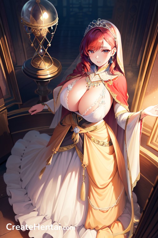 Fitted Bodice, Braided, Very Large Crown Hentai AI Porn