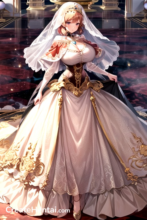 Capelet, Royal Banquet Gown, Bold Patterns Hentai IA