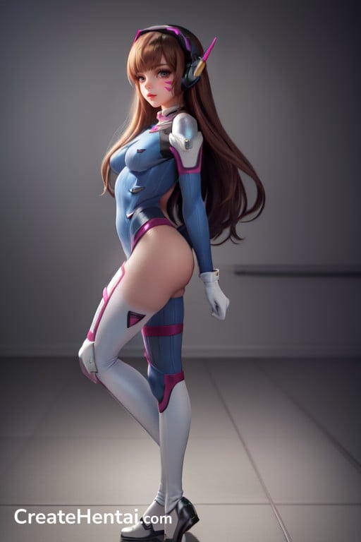 Front View, D'va (overwatch), Naked Furry AI Porn