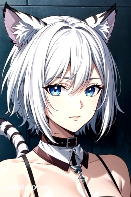 Beautiful Anime Porn - Beautiful Anime Girl, Small Ass, White Hair Furry AI Porn