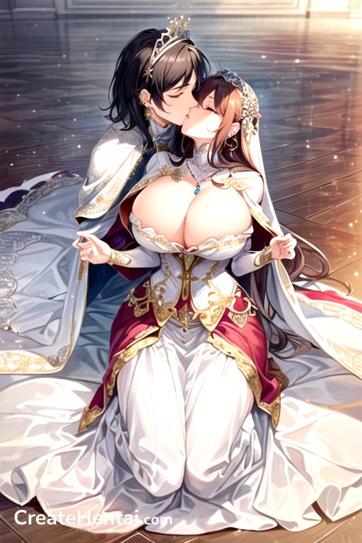 Bold Patterns, Capelet, Silk Dress Hentai AI Porn