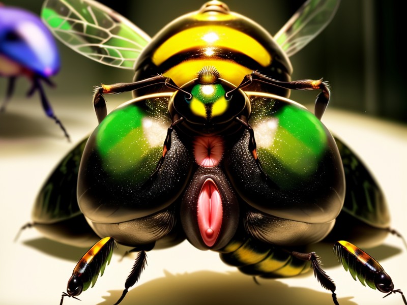 Mantis Body, Looking At Viewer, Bumps Inside Pussy Furry AI Porn