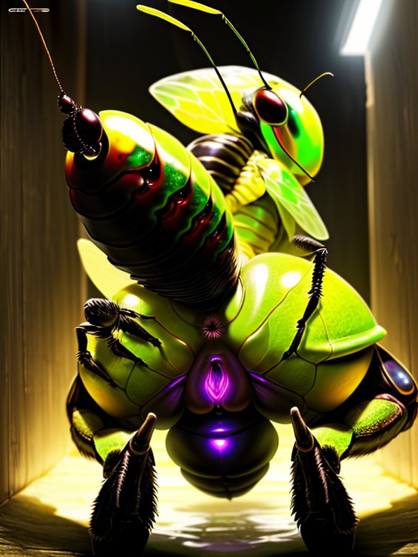 Faceless, Hand On Butt, Chitionus Armor Furry AI Porn