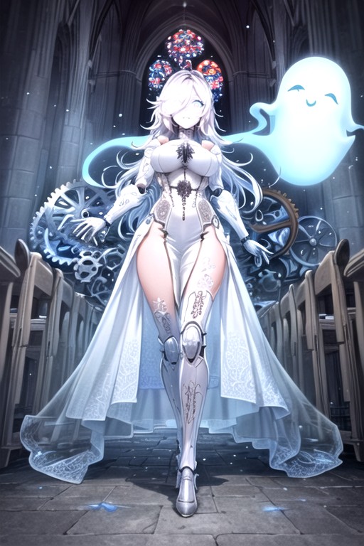 Perfect Limbs, Cathedral, Beautiful Detailed Eyes AI Porn