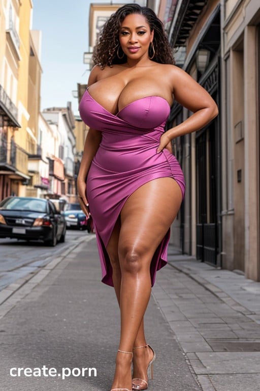 Thick, Standing, Seductive AI Porn