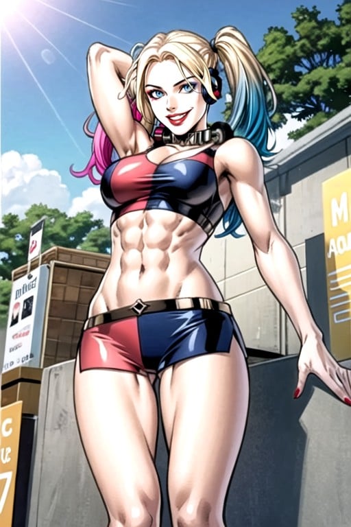 Modelo, Harley Quinn (batman), Bunda Pequena Pornografia de IA
