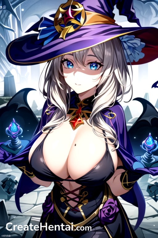 Necromancer Witchmassive Huge Tits On Disproportionately Small, 大乳, 截图 (详细)AI黄片