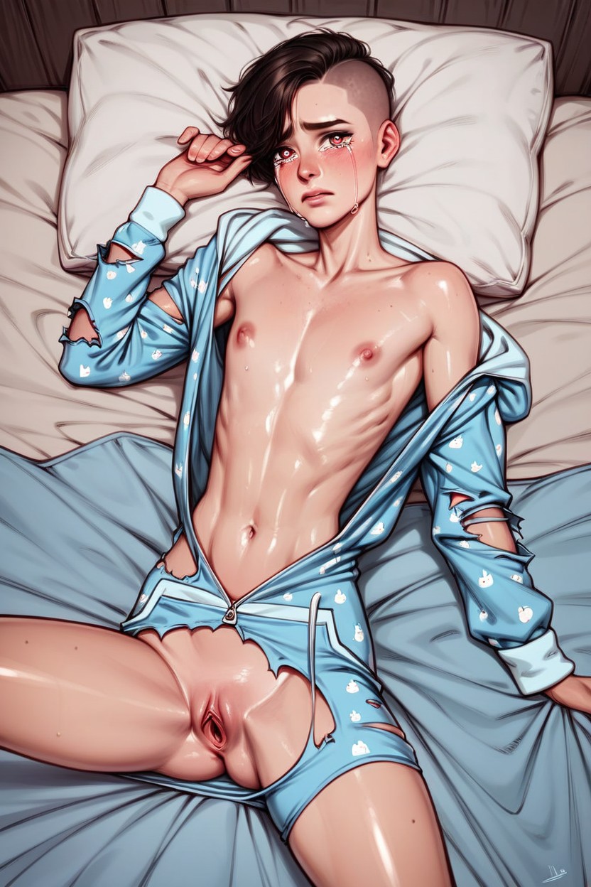 Weak Chin, Uncensored, Torn Clothes Hentai AI Porn