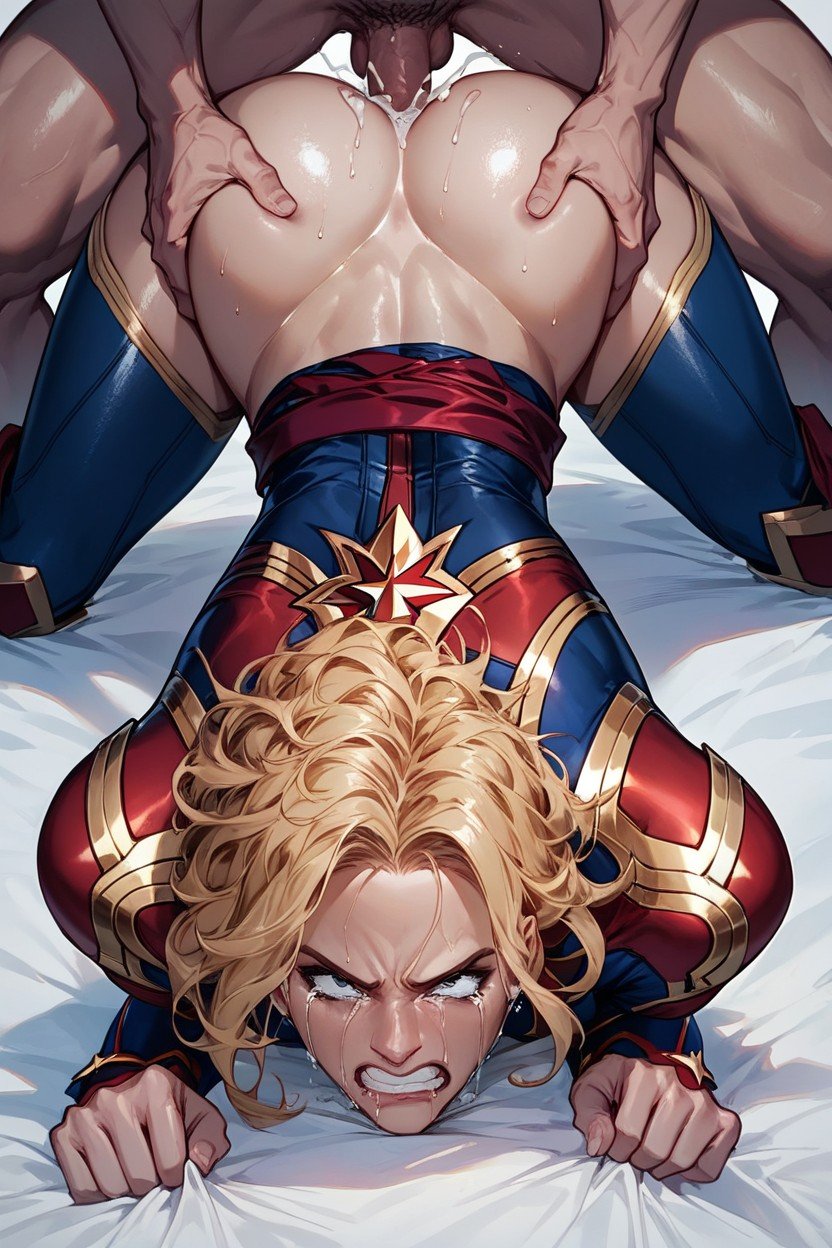 Rough Sex, Fearful, Captain Marvel Bent Over ИИ порно