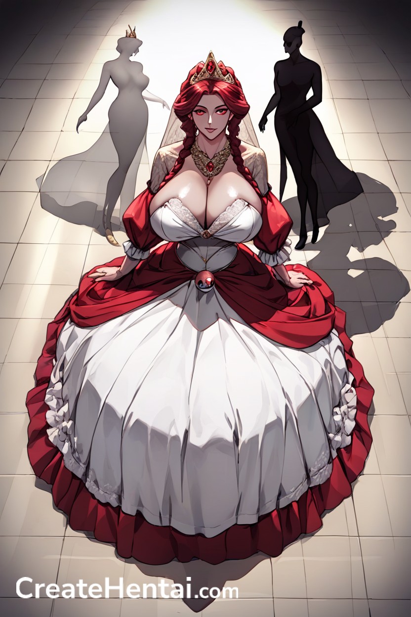 Red Hair, Red Eyes, Drapery Hentai AI Porn