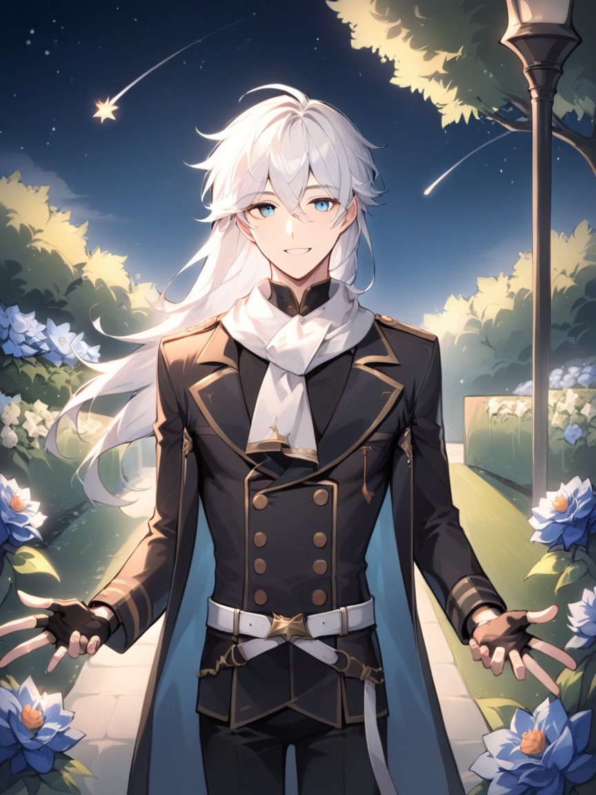 Pale Skin, Smiling, Shooting Stars AI Porn