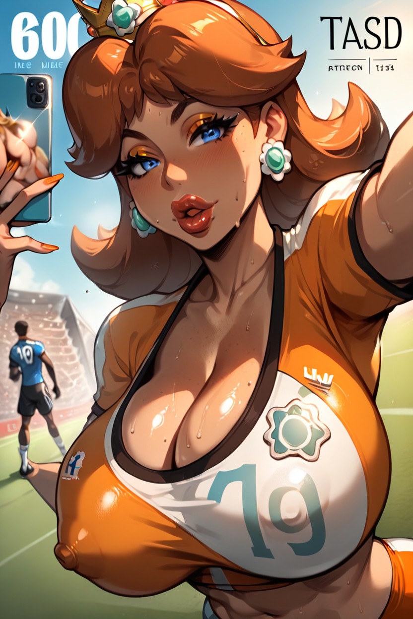 Heavily Sweating, Fat Lips, Tight Outfit Hentai AI Porn