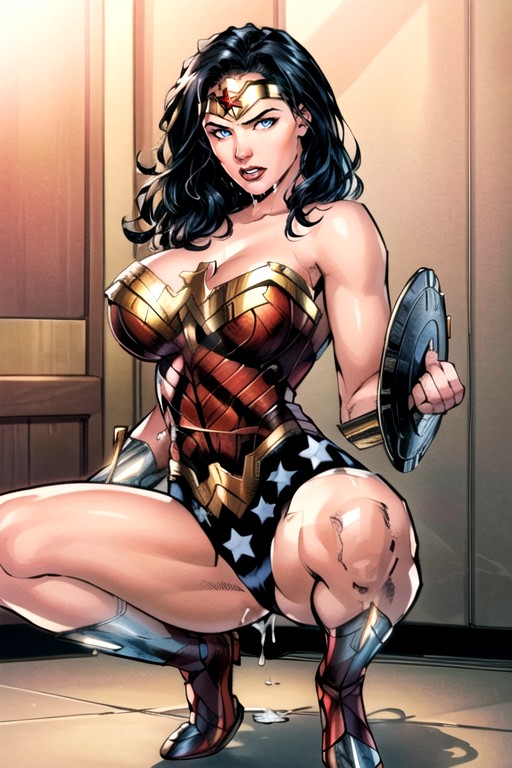 Wonder Woman (dc), Muscular, Massive Breast Hentai AI Porn