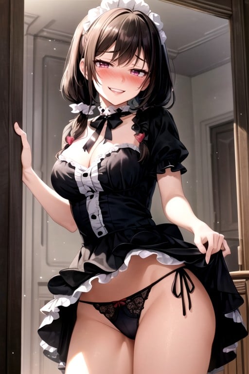 Small Ass, French Maid, Soft Pastel AI Porn