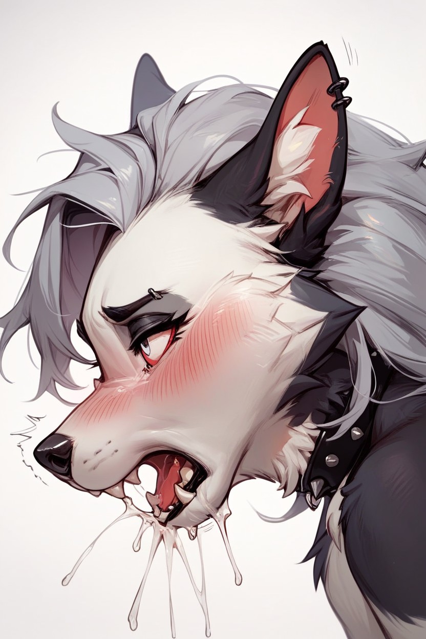 Vomiting, 1 Person, Loona Furry AI Porn