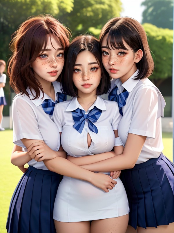 City, Big Smile, School Asian AI Porn
