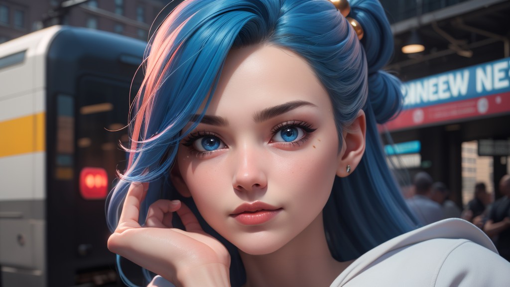 3d, Train Station, Noon Hentai AI Porn